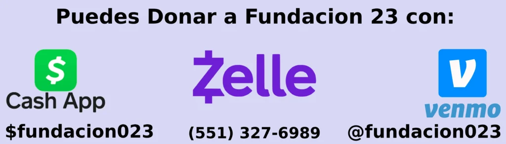 Zelle_(payment_service)-Logo.wine puedes donar dinero a Fundacion 23 con Zelle, Cash App, &
Venmo, PayPal y con tarjeta de debito o credito